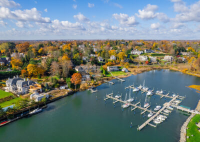 Connecticut Bay Marina With Boats
