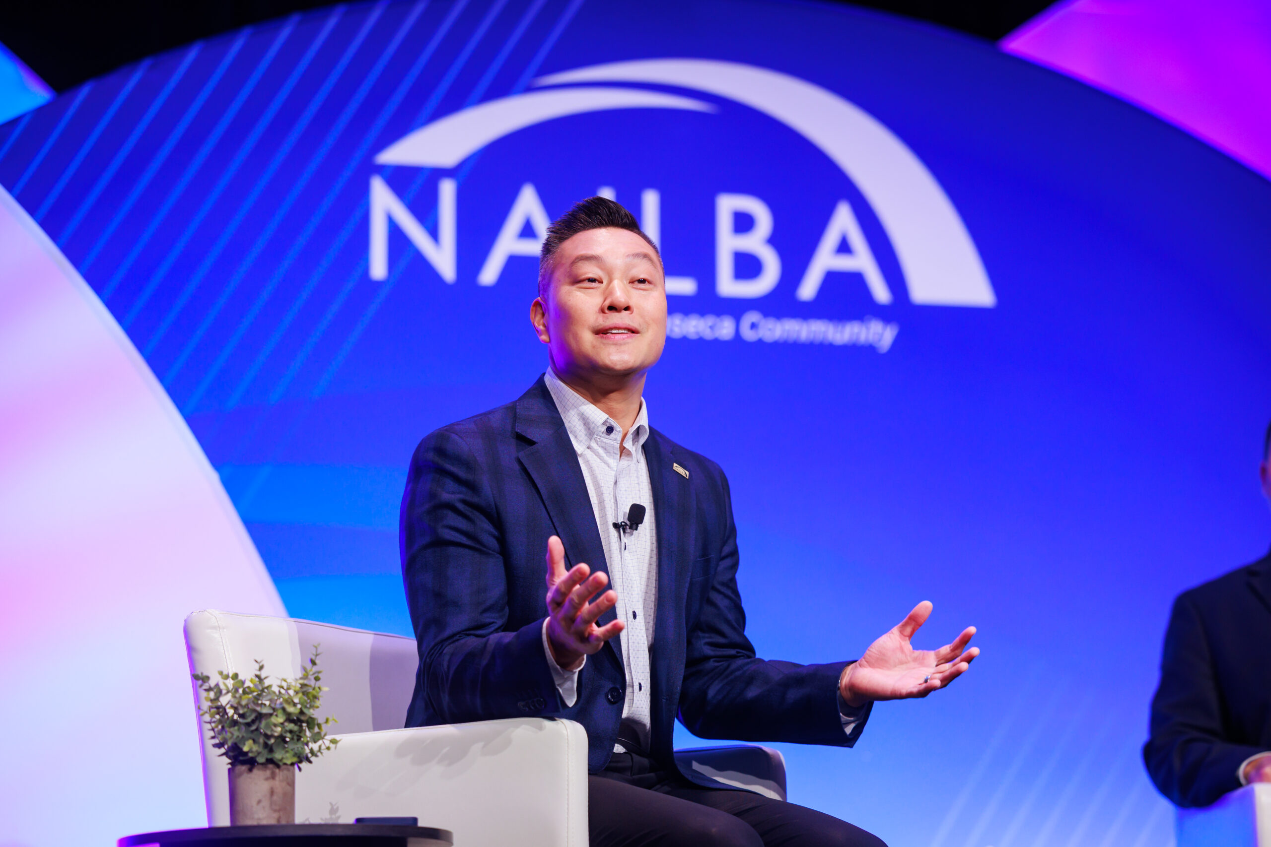 James speaking at NAILBA